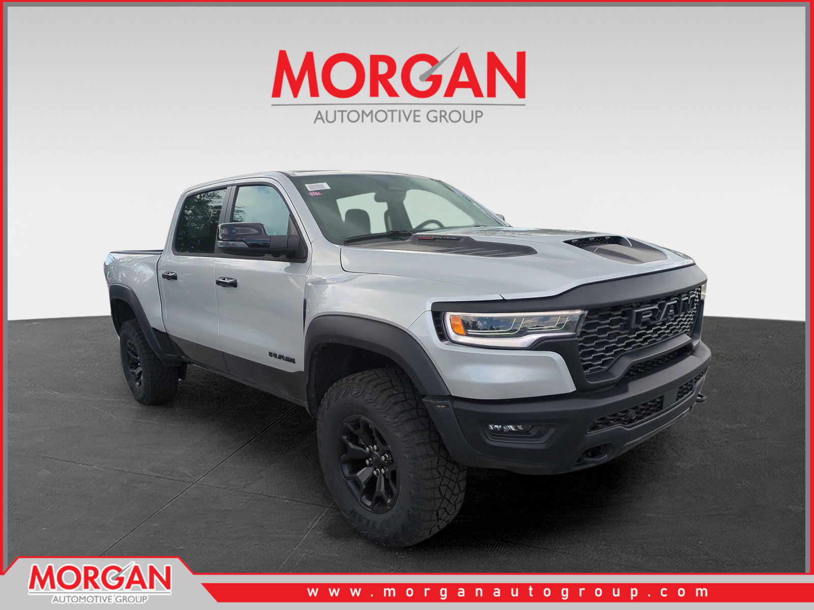 2026 Ram 1500 RHO in Silver — front three-quarter view