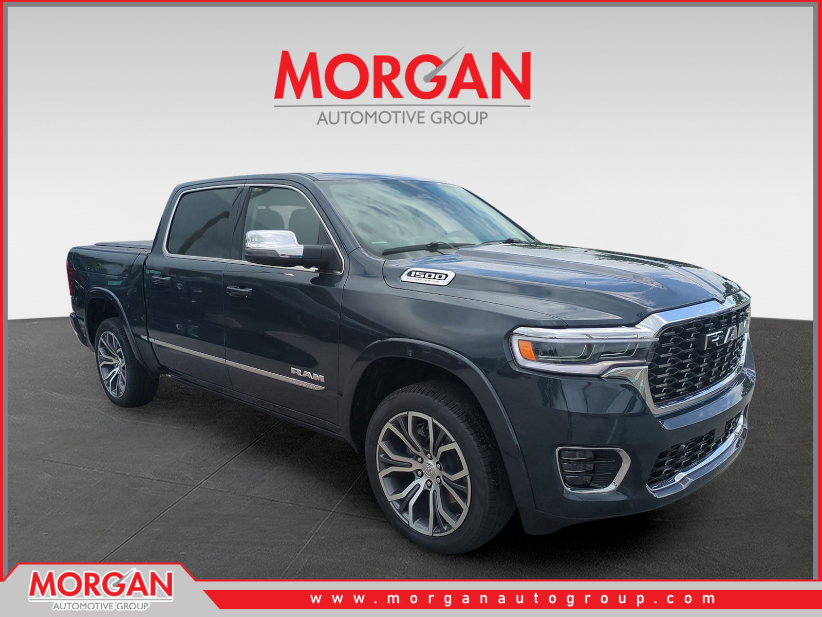2026 Ram 1500 Tungsten in Blue — front three-quarter view