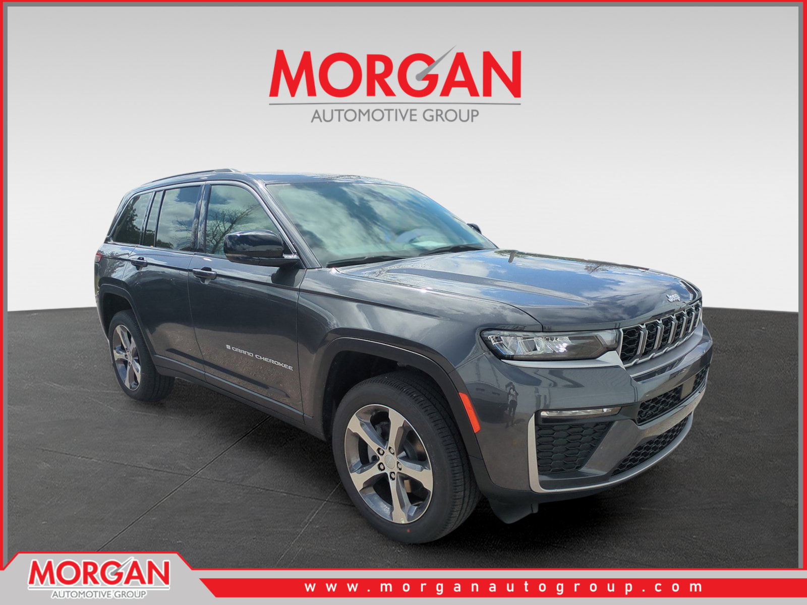 2026 Jeep Grand Cherokee Limited in Gray — front three-quarter view