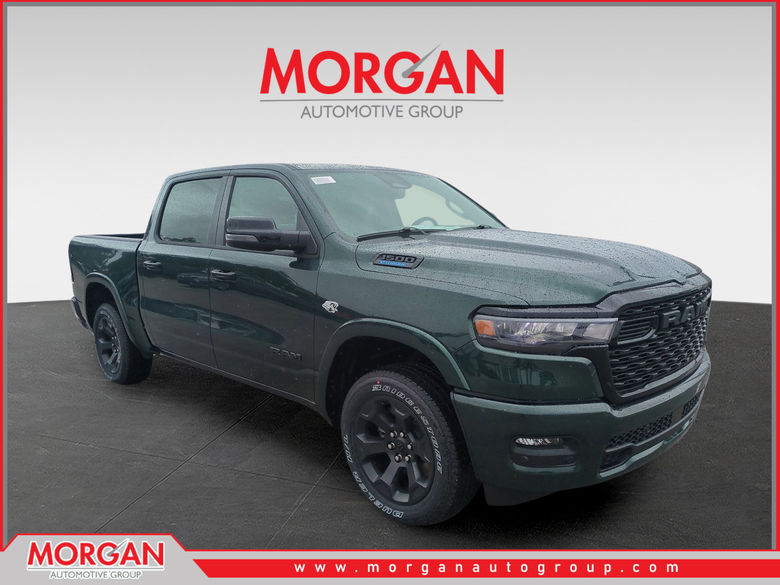 2026 Ram 1500 Big Horn/Lone Star in Green — front three-quarter view