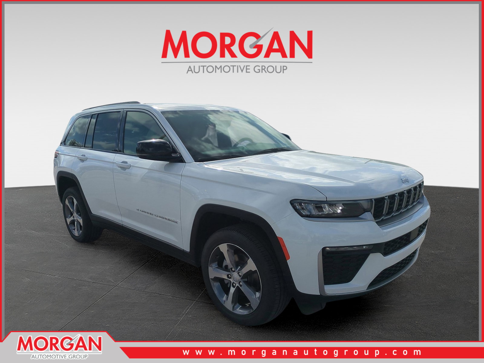 2026 Jeep Grand Cherokee Limited in White/off-white — front three-quarter view