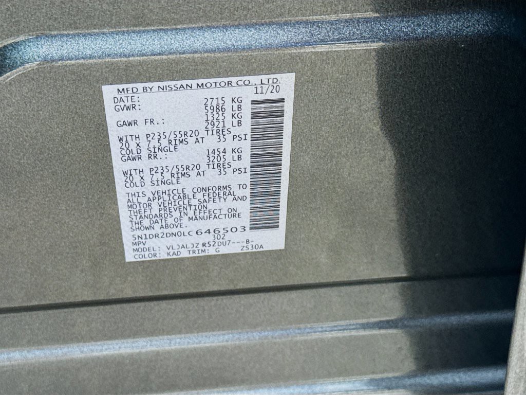 Certified Used 2020 Gray Nissan Platinum image 36
