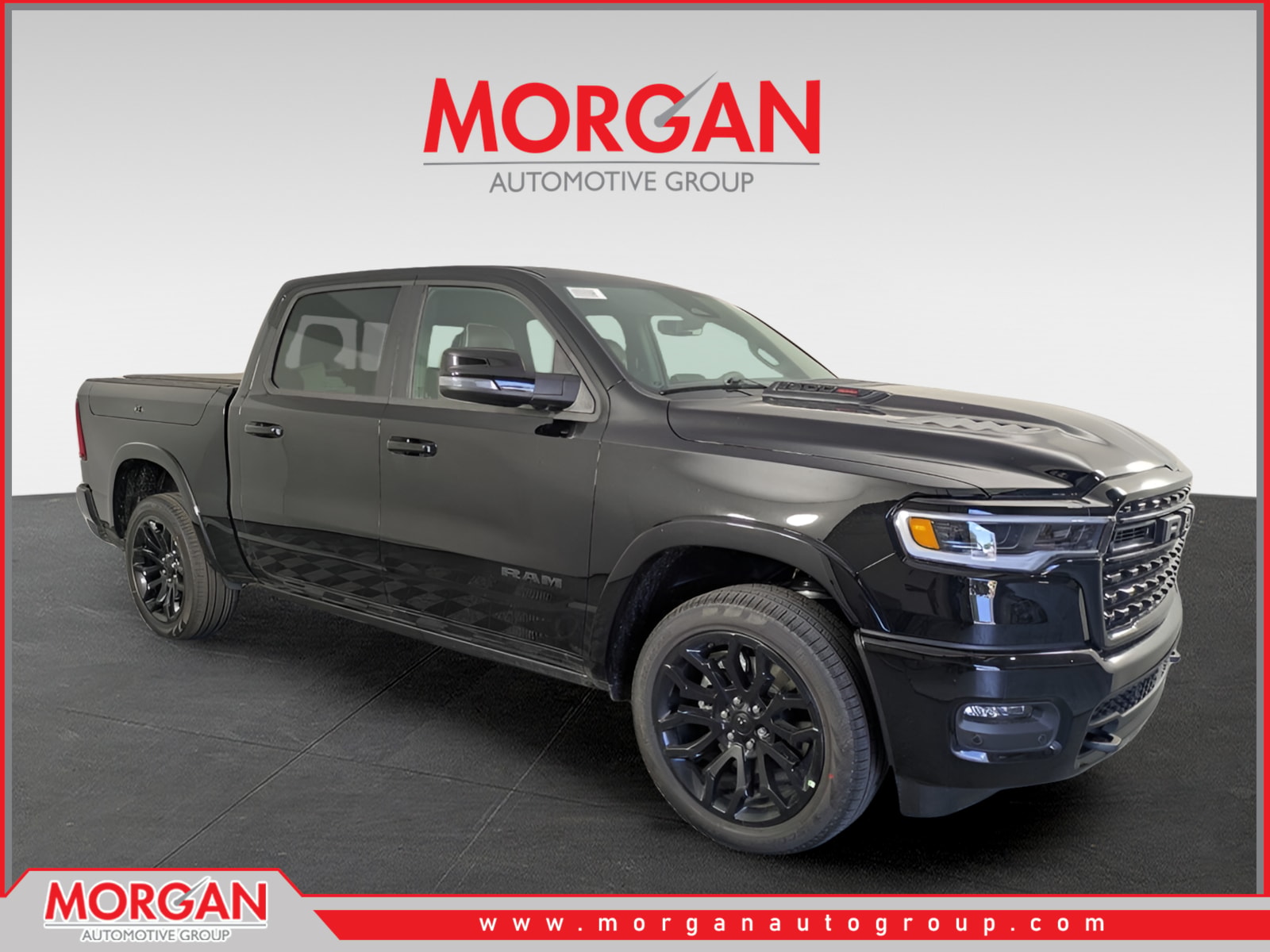2026 Ram 1500 Limited in Black — front three-quarter view