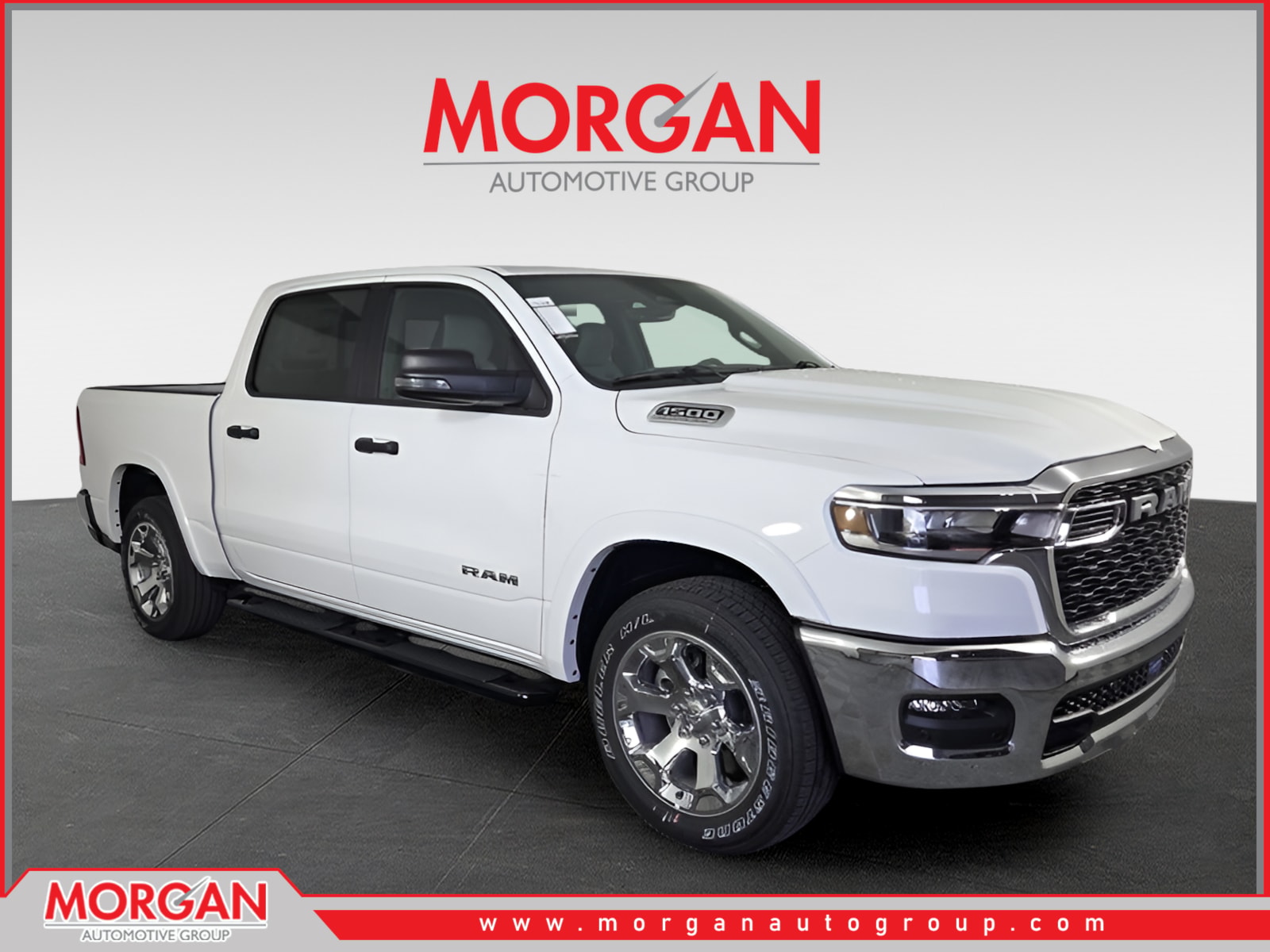 2026 Ram 1500 Big Horn/Lone Star in White — front three-quarter view