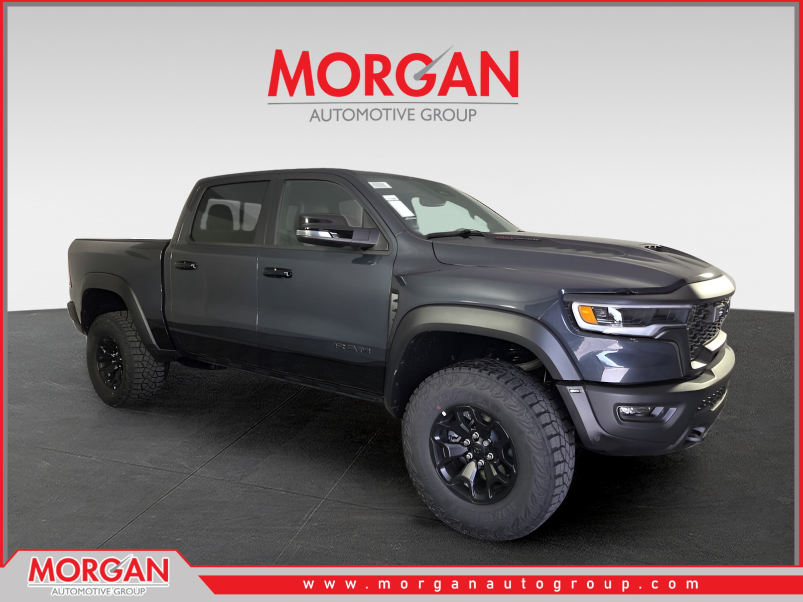 2026 Ram 1500 RHO in Blue — front three-quarter view