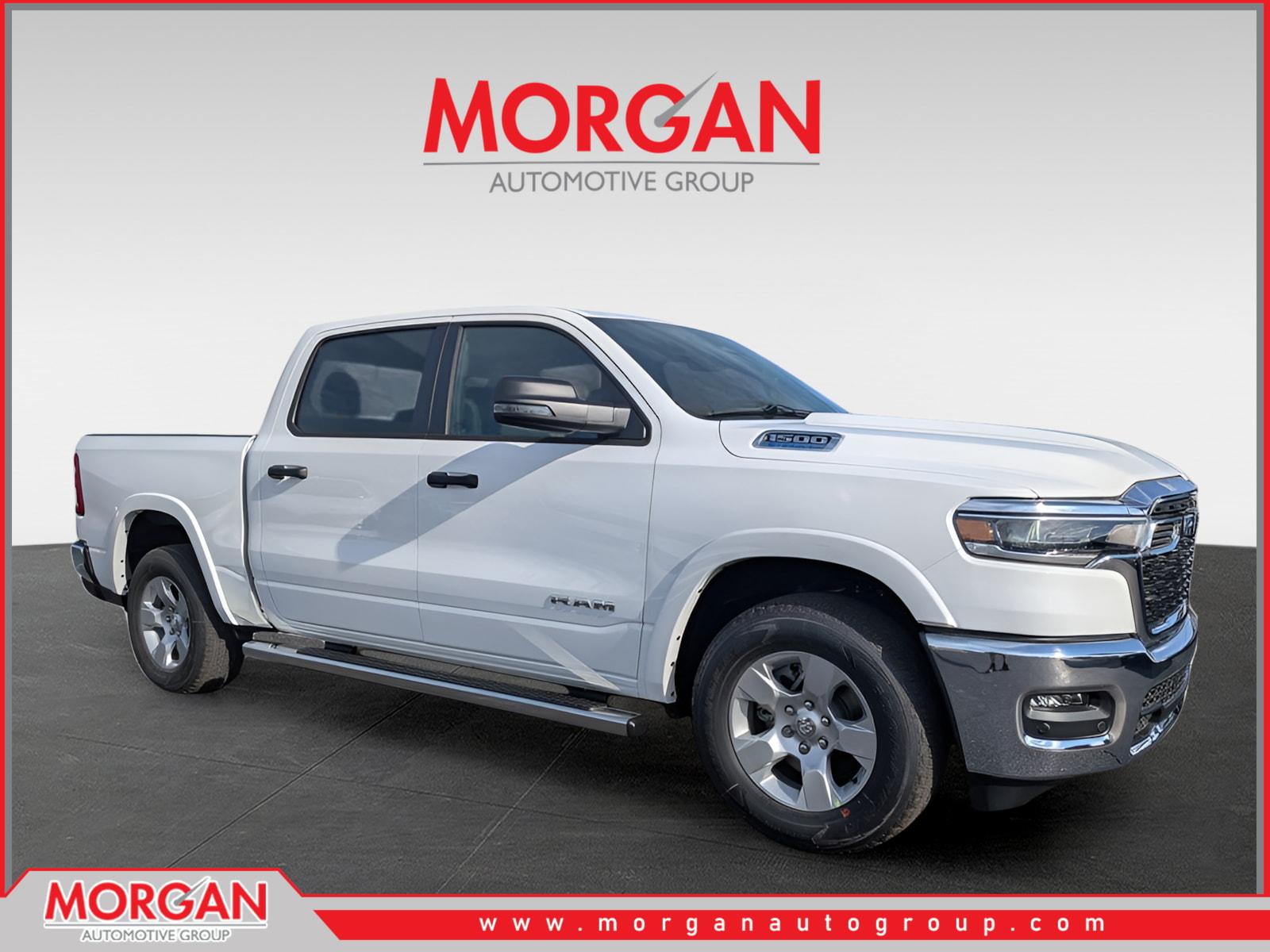 2026 Ram 1500 Big Horn/Lone Star in White — front three-quarter view
