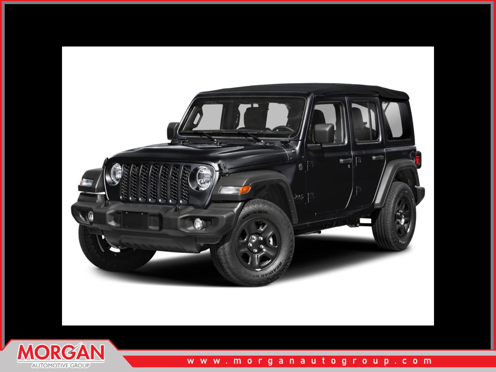 2026 Jeep Wrangler Sport S in Green — front three-quarter view
