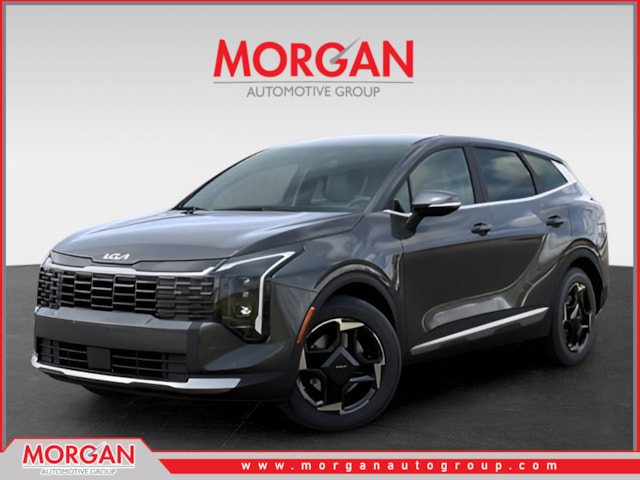 2026 Kia Sportage EX in Gray — front three-quarter view