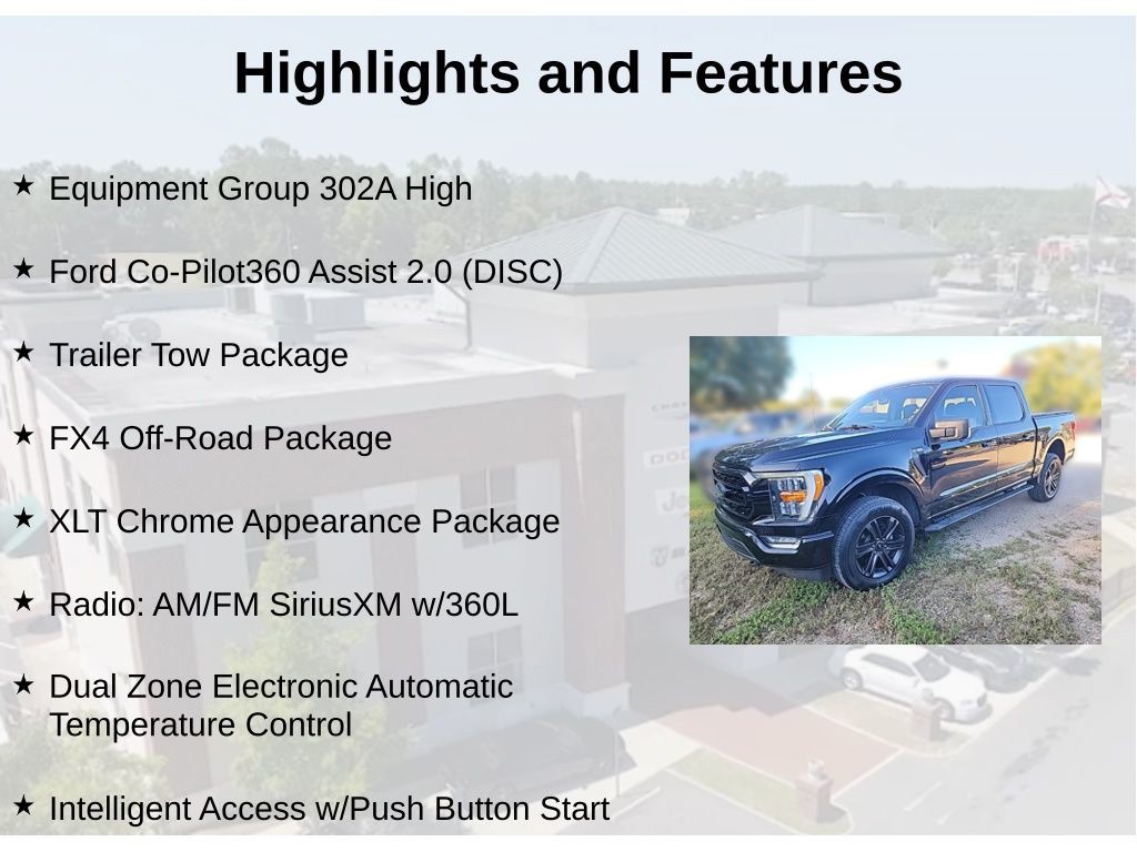 Used 2022 Black Ford XLT image 2