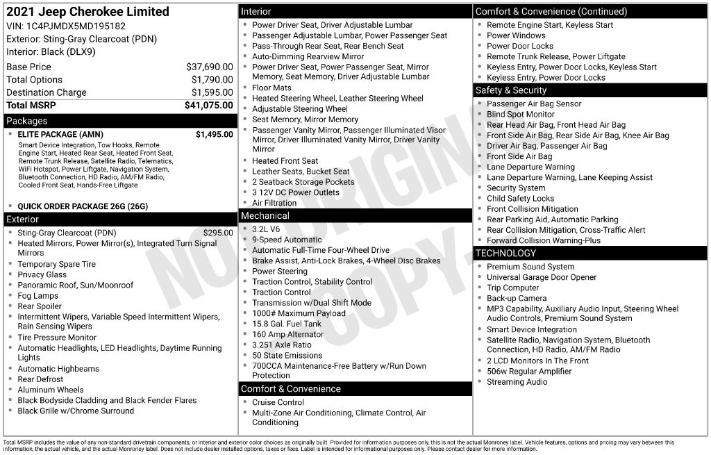 Used 2021 Gray Jeep Limited image 2