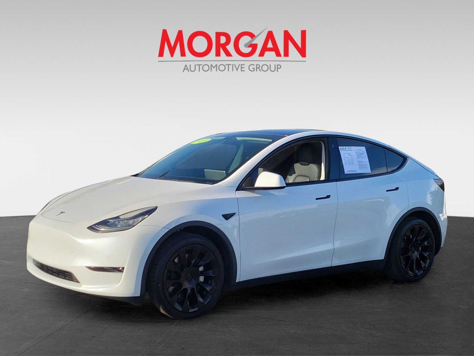 Used 2021 Pearl White Multi-Coat Tesla Long Range image 3
