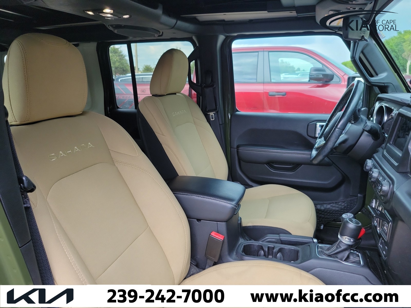 Used 2021 Sarge Green Clearcoat Jeep Unlimited Sahara image 9