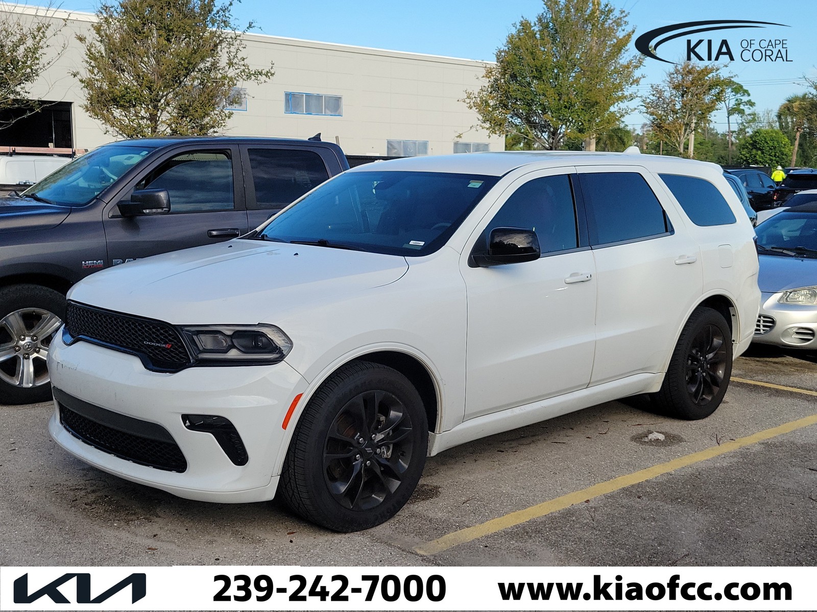 Used 2021 White Knuckle Clearcoat Dodge SXT Plus image 3