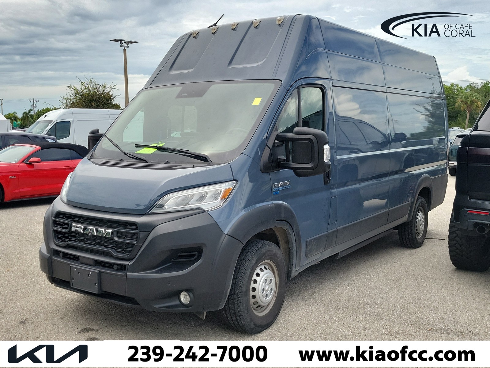 Used 2024 Bright White Ram Super High Roof image 3