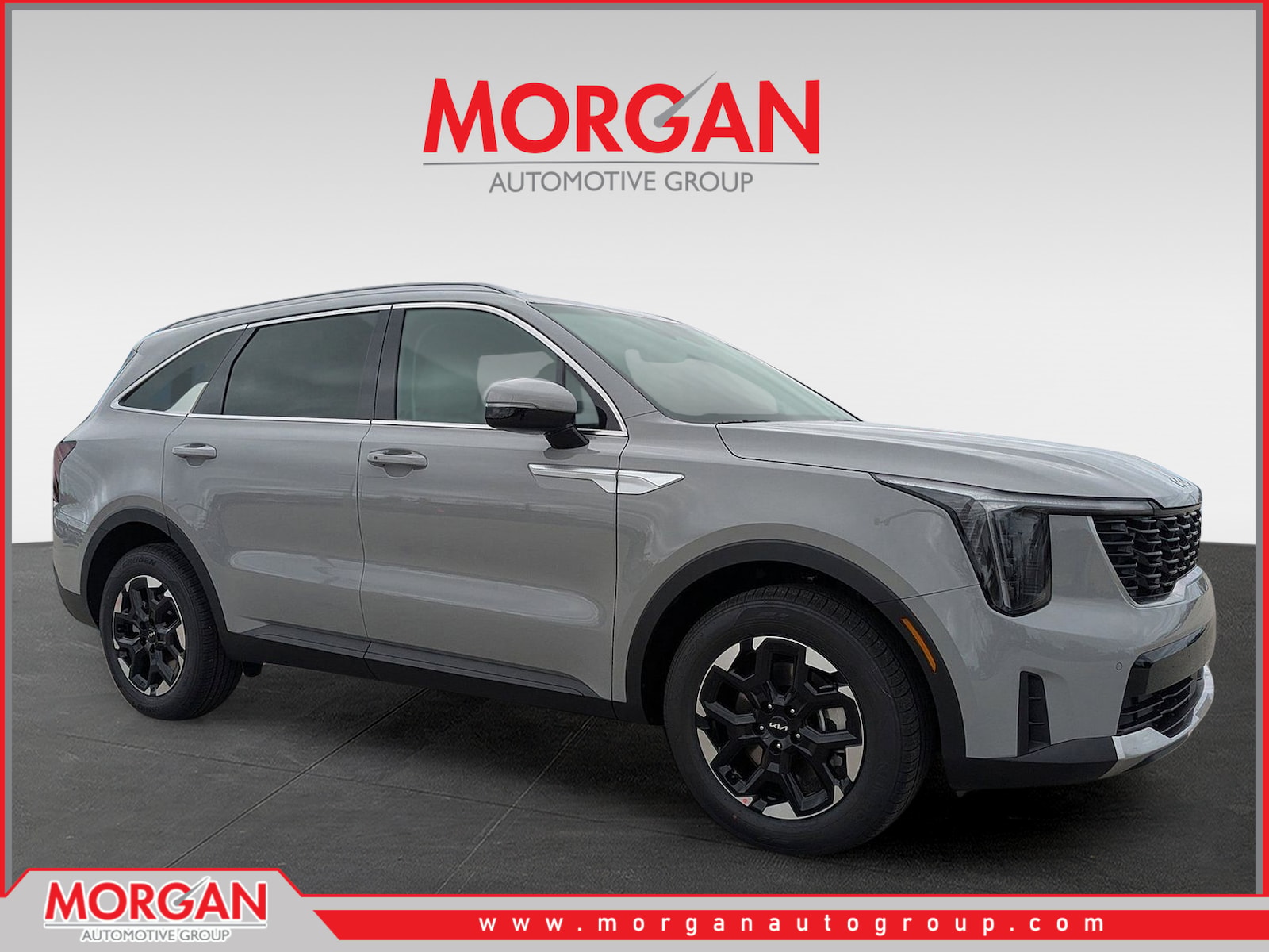 2026 Kia Sorento S in Wolf Gray — front three-quarter view