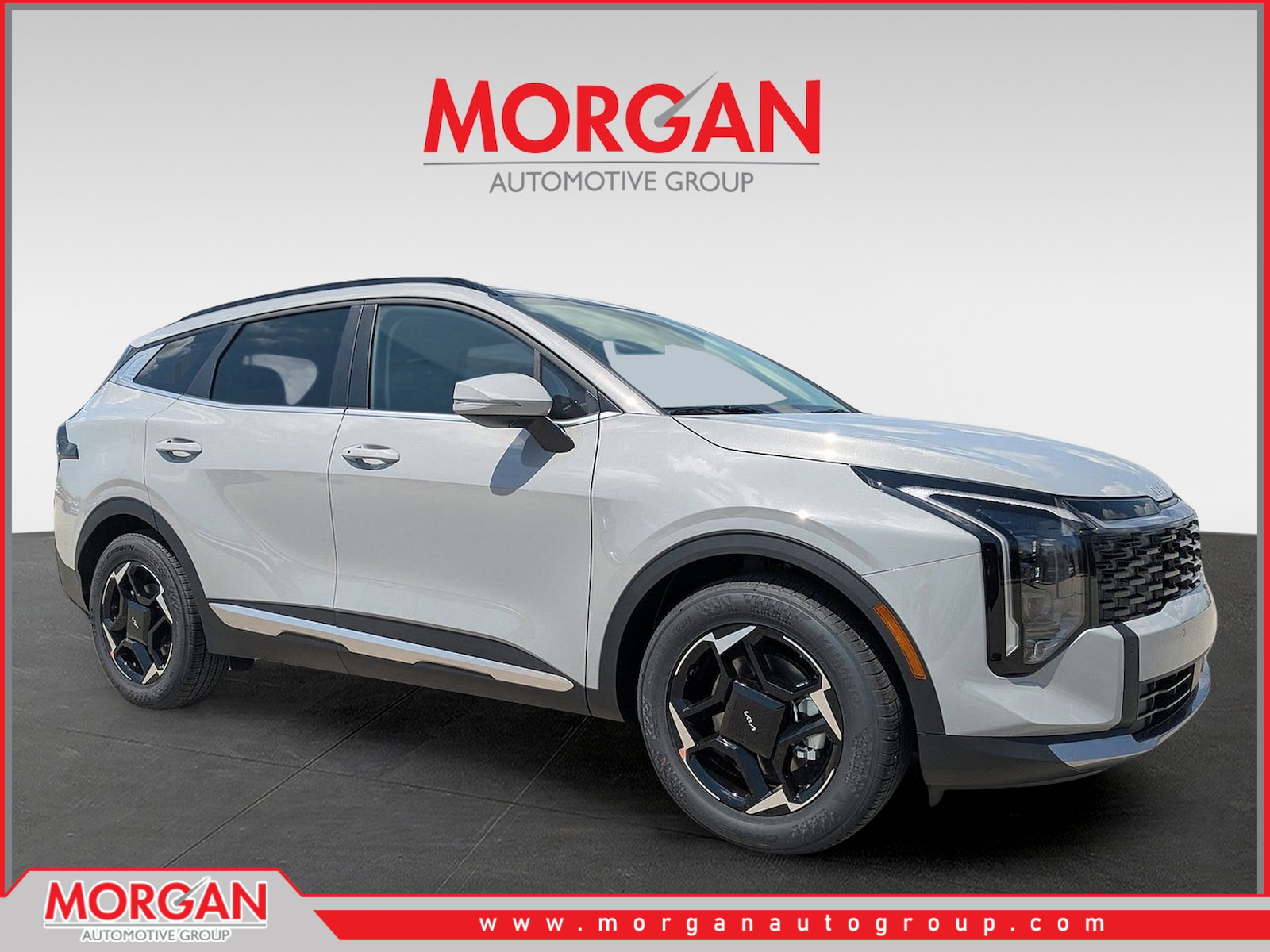 2026 Kia Sportage EX in Wolf Gray — front three-quarter view