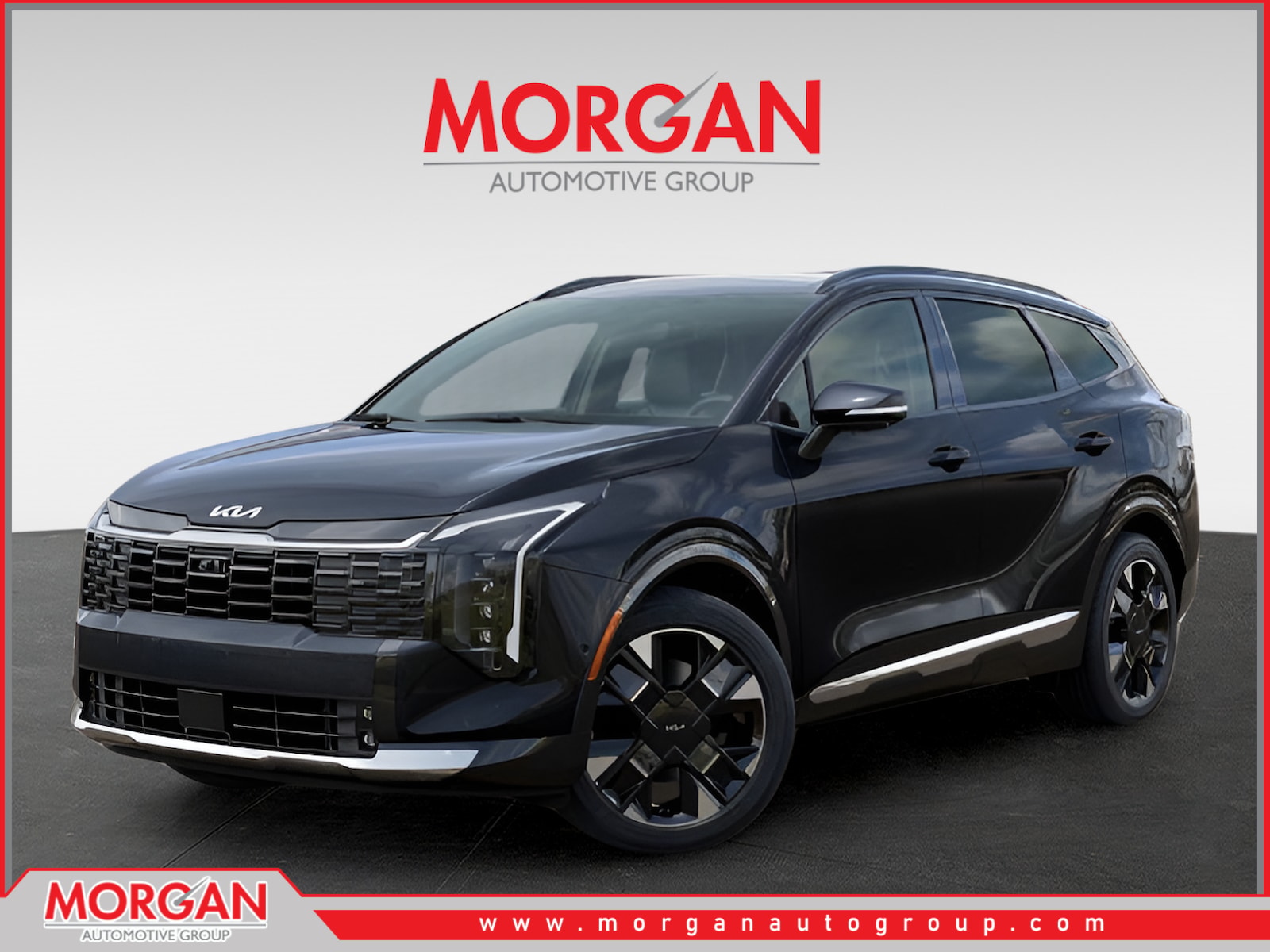 2026 Kia Sportage SX-Prestige in Panthera Metal Gray — front three-quarter view