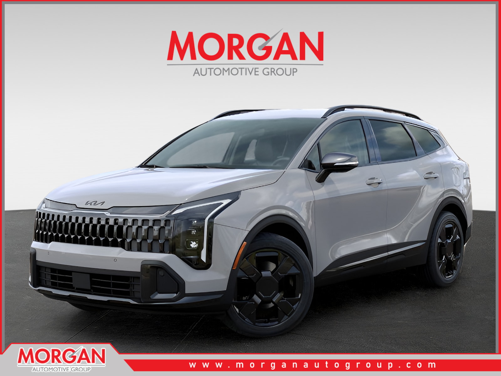 2026 Kia Sportage X-Line in Wolf Gray — front three-quarter view
