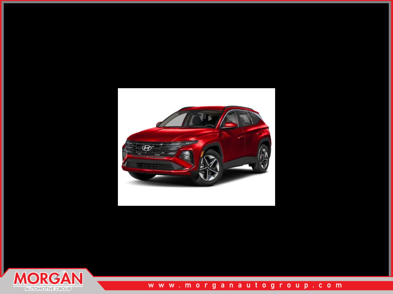 2026 Hyundai TUCSON SEL in Ultimate Red — front three-quarter view