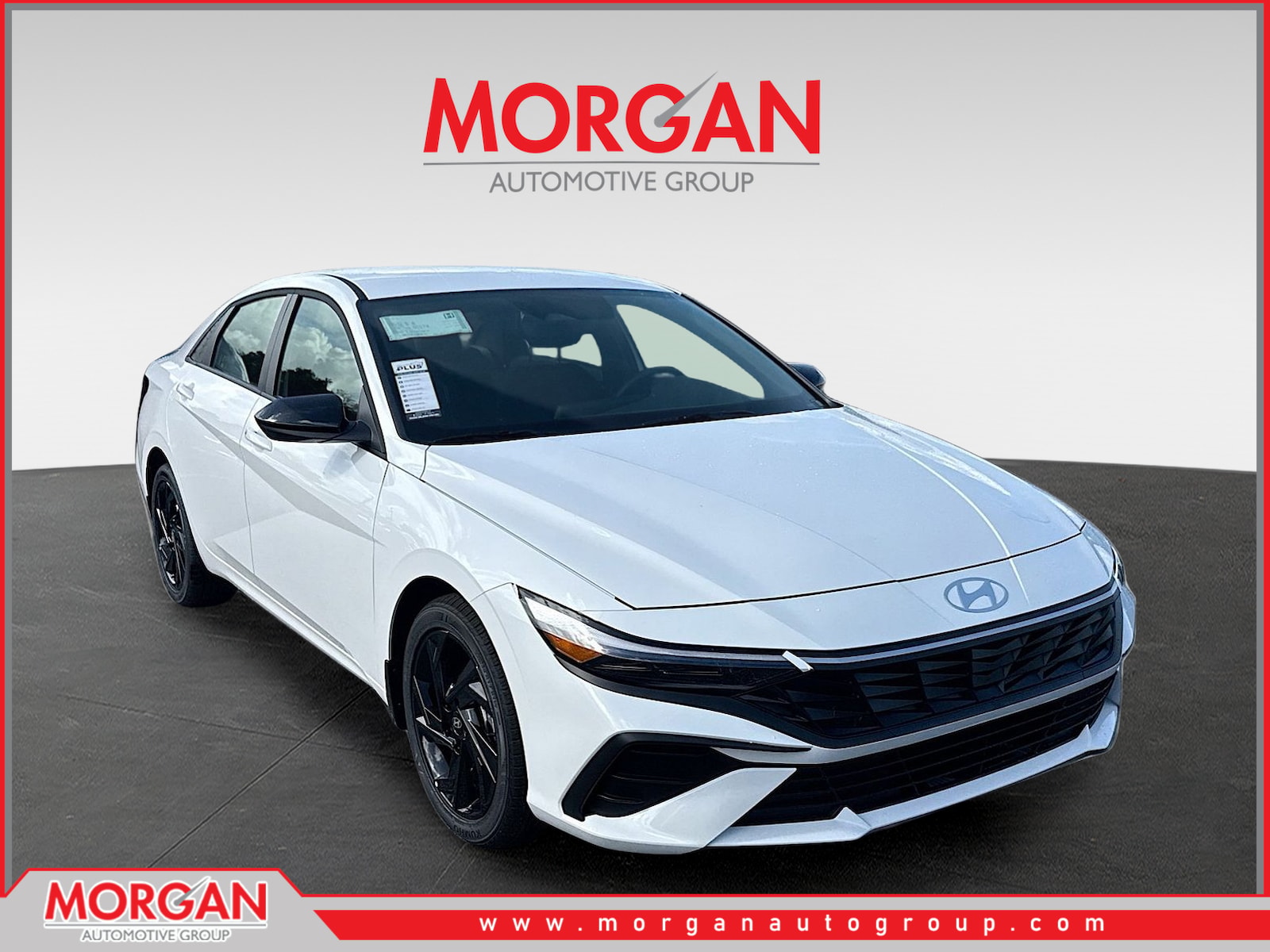 2026 Hyundai ELANTRA SEL Sport in Serenity White Pearl — front three-quarter view