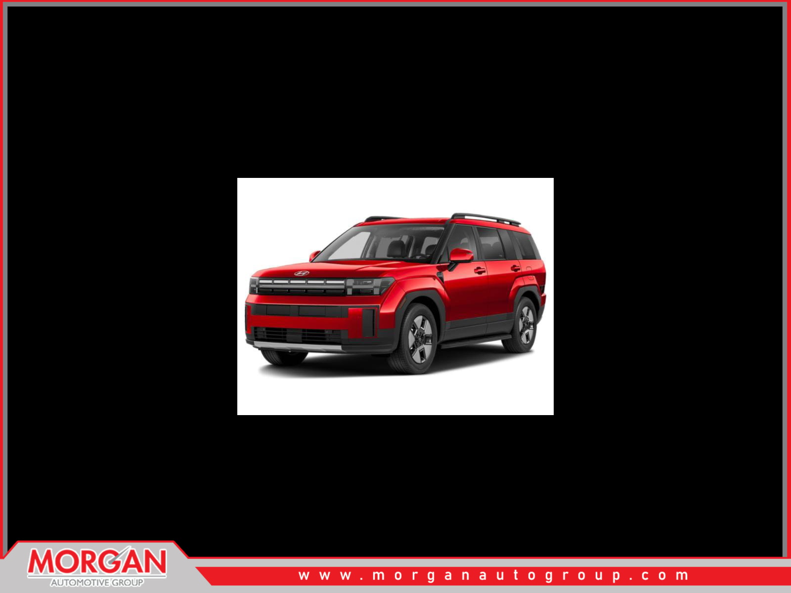 2026 Hyundai SANTA FE HYBRID SEL in Ultimate Red — front three-quarter view