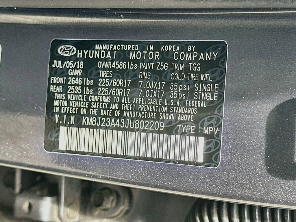 Used 2018 Gray Hyundai SE image 29