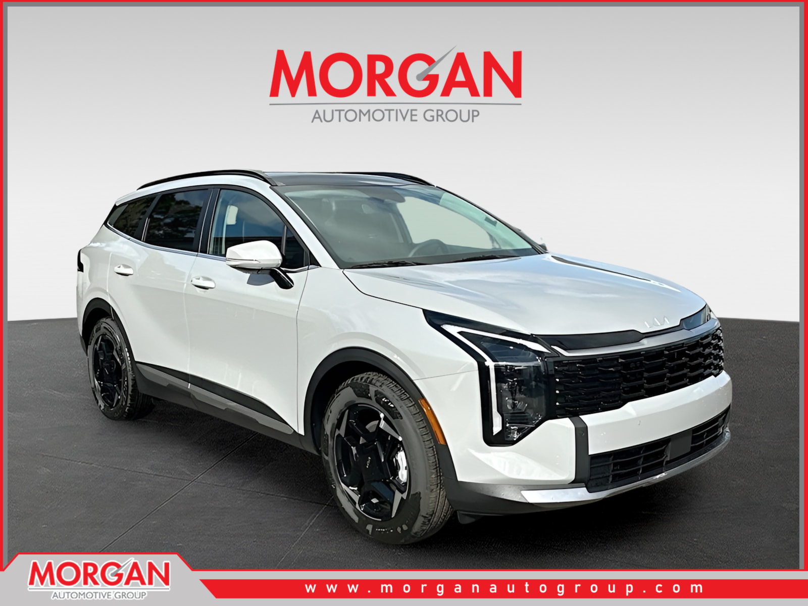 2026 Kia Sportage EX in Gray — front three-quarter view