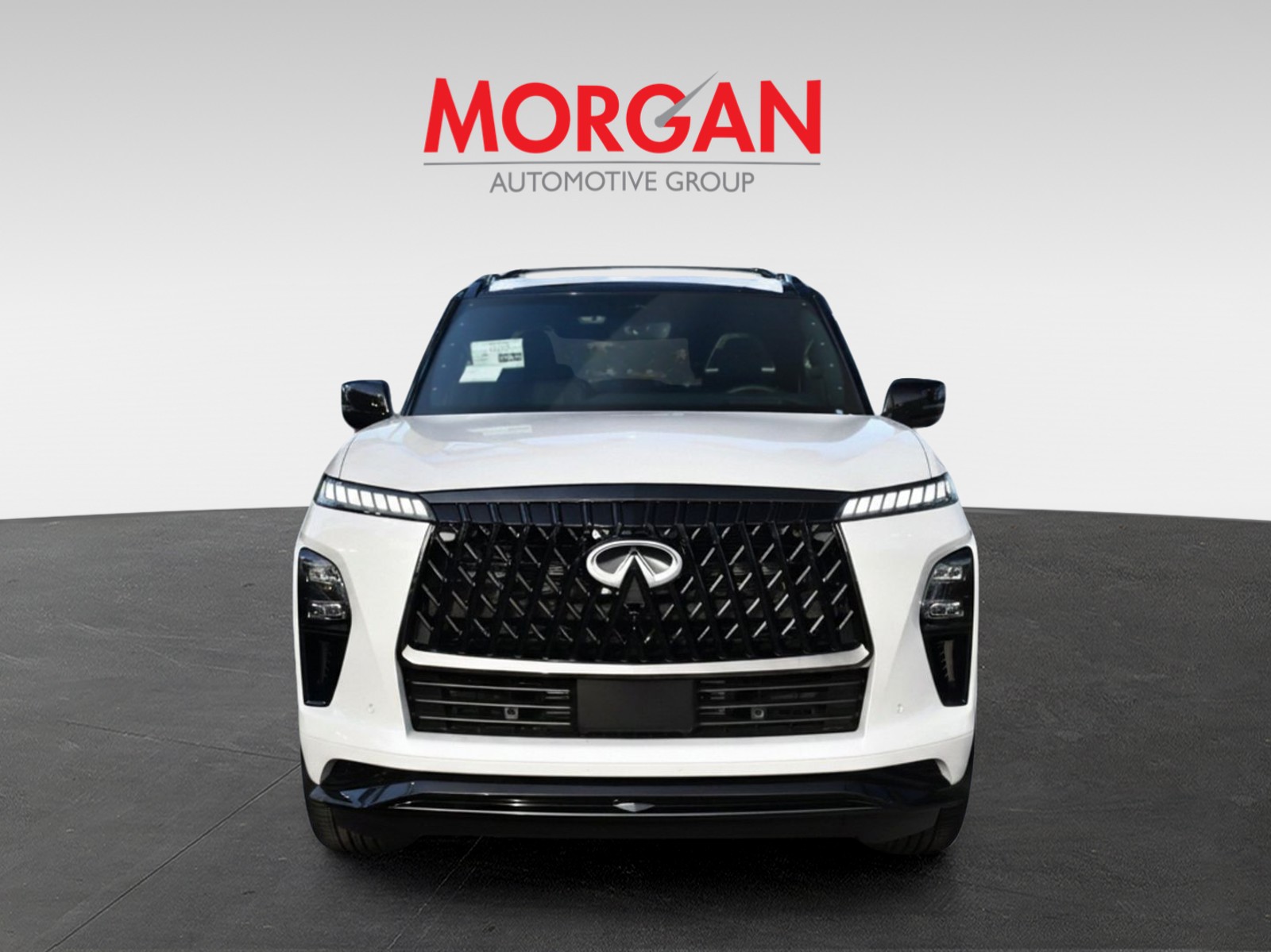 New 2026 Radiant White/Black Obsidian INFINITI SPORT image 2