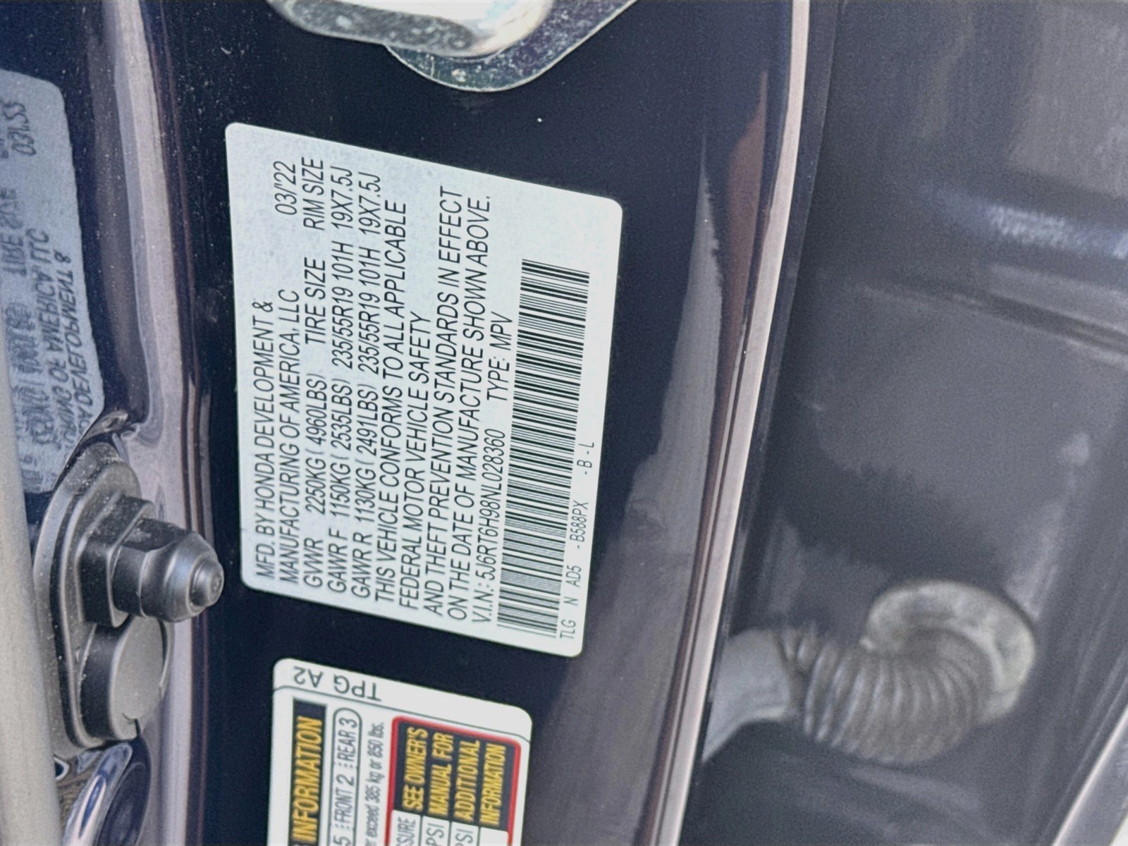 2022 Honda CR-V Touring - Photo 38