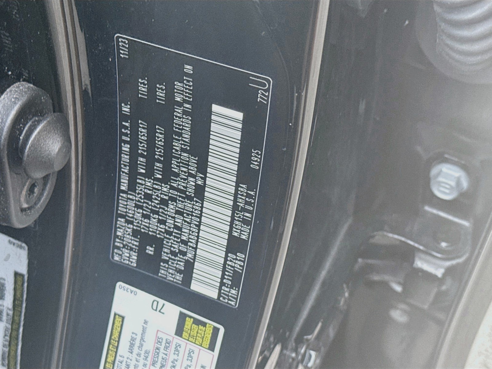 Used 2023 Jet Black Toyota Hybrid SE image 37