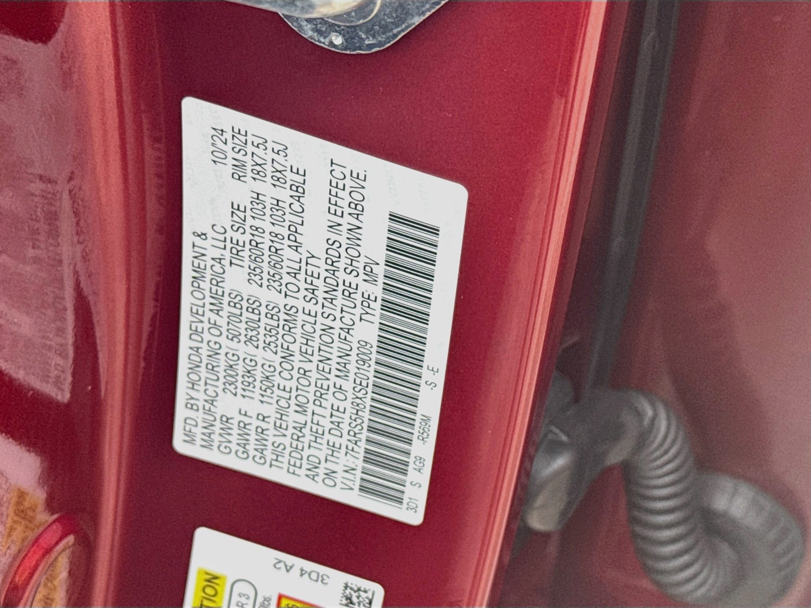 Certified Used 2025 Red Honda Sport-L image 37