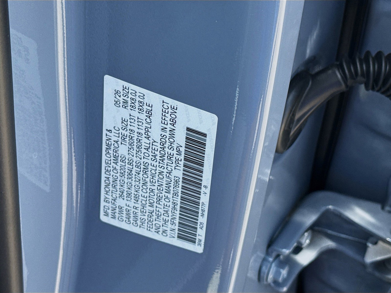 New 2026 Sonic Gray Pearl Honda TrailSport Elite image 27