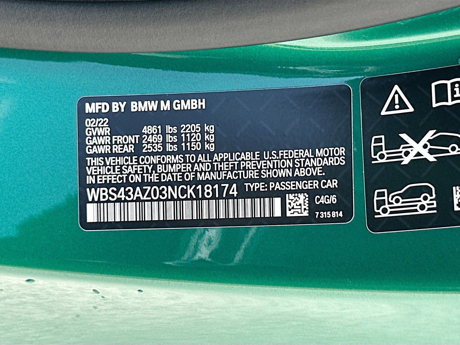 Used 2022 Green BMW Competition image 35