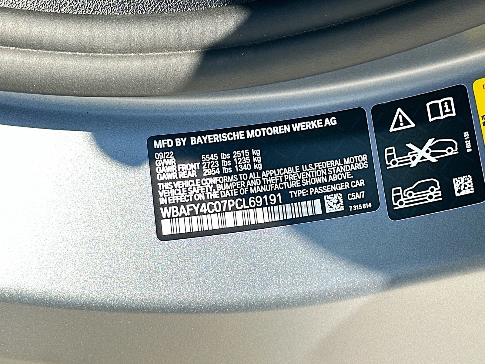Used 2023 Frozen Pure Grey Metallic BMW M850i xDrive image 30