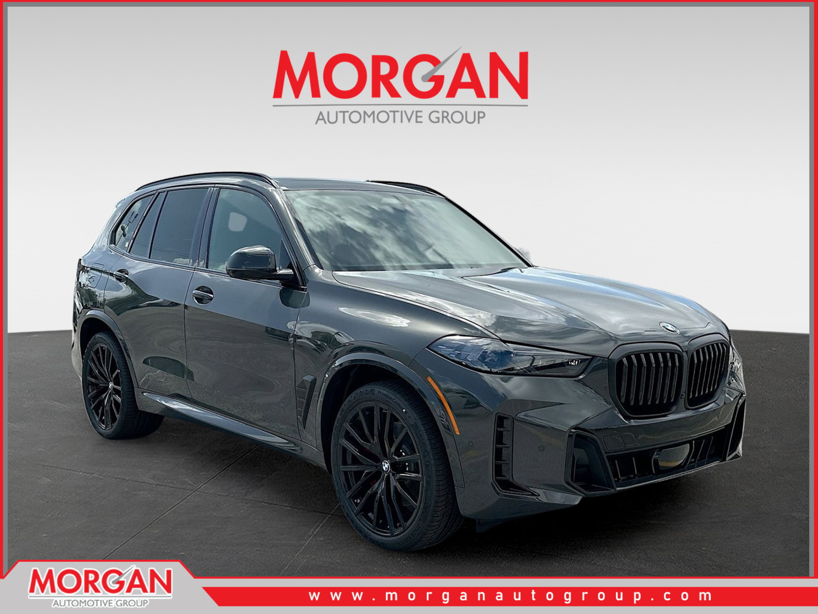 2026 BMW X5 sDrive40i in Dravit Grey Metallic — front three-quarter view
