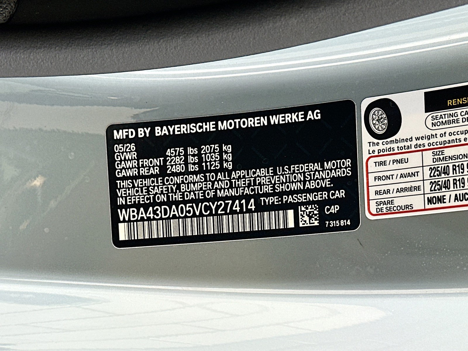 New 2027 Brooklyn Grey Metallic BMW 430i image 23
