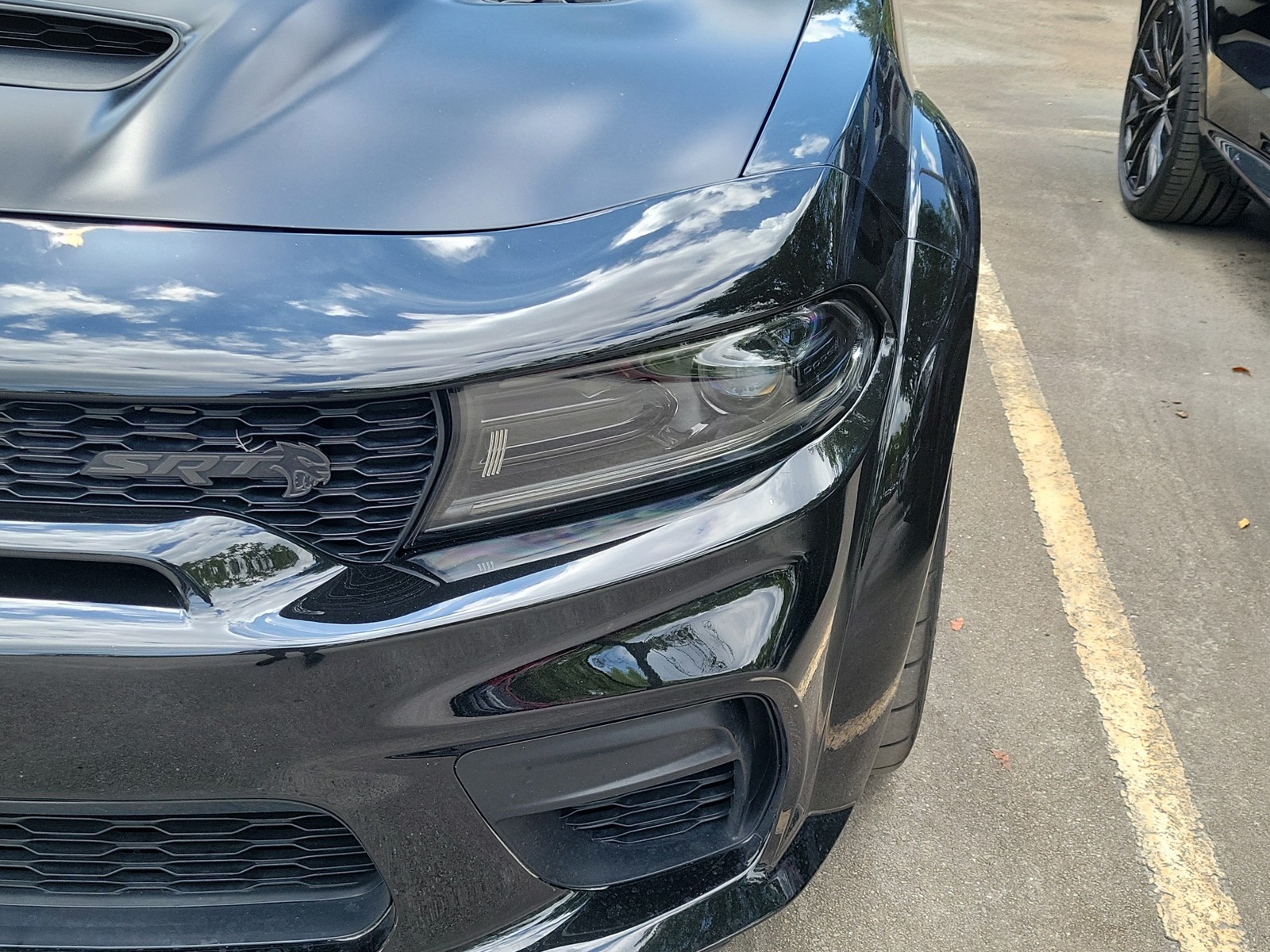 Used 2023 Pitch Black Clearcoat Dodge SRT Hellcat Redeye Wide Jailbreak image 4