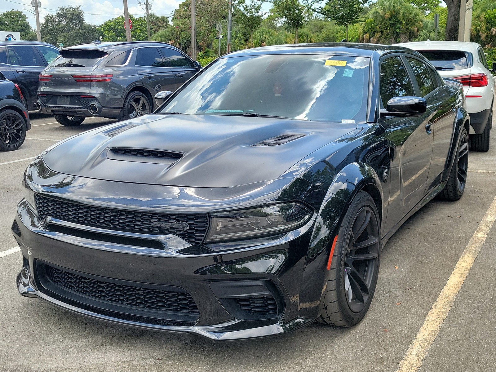 Used 2023 Pitch Black Clearcoat Dodge SRT Hellcat Redeye Wide Jailbreak image 3