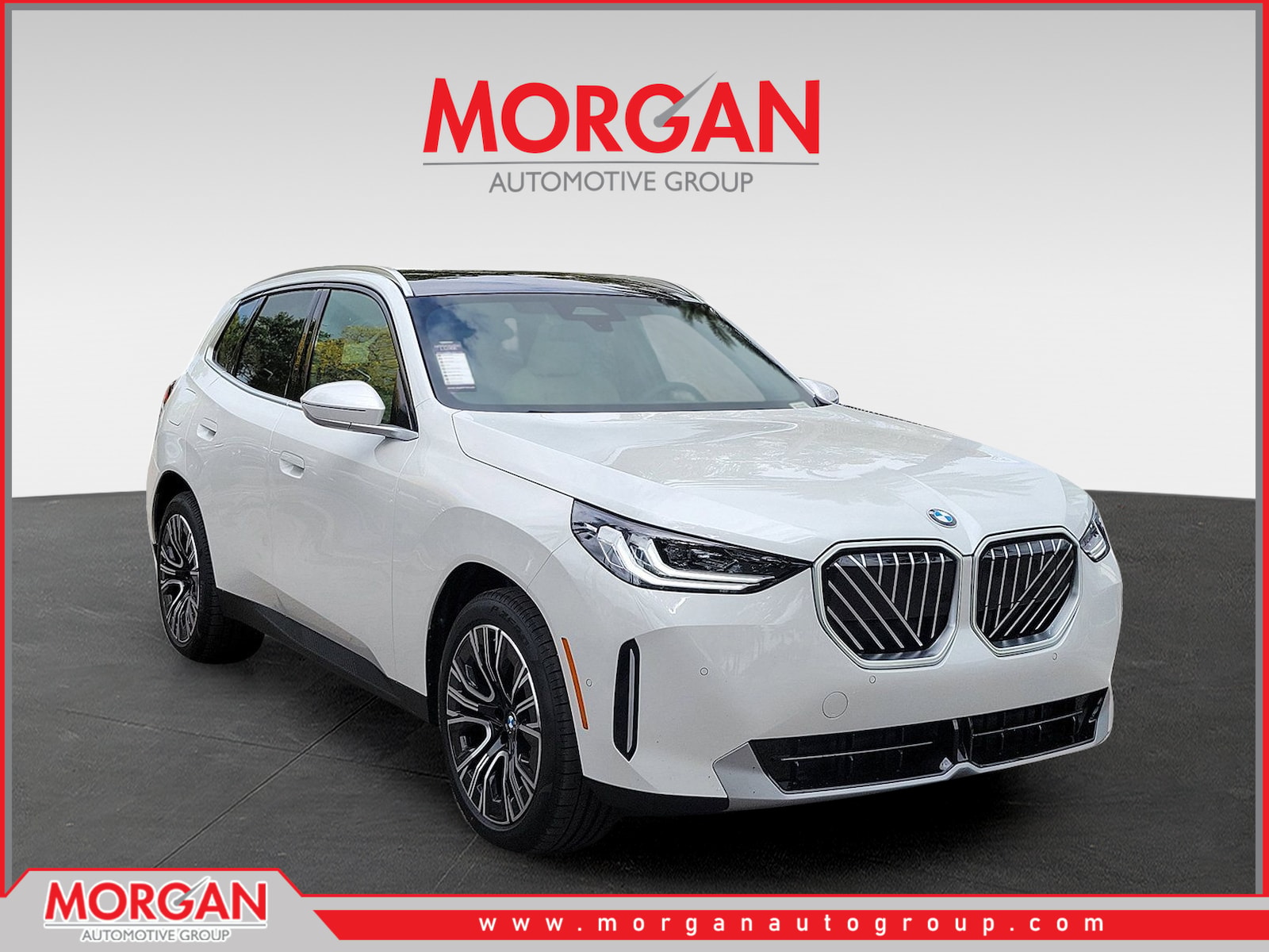 2026 BMW X3 30 xDrive in Mineral White Metallic — front three-quarter view