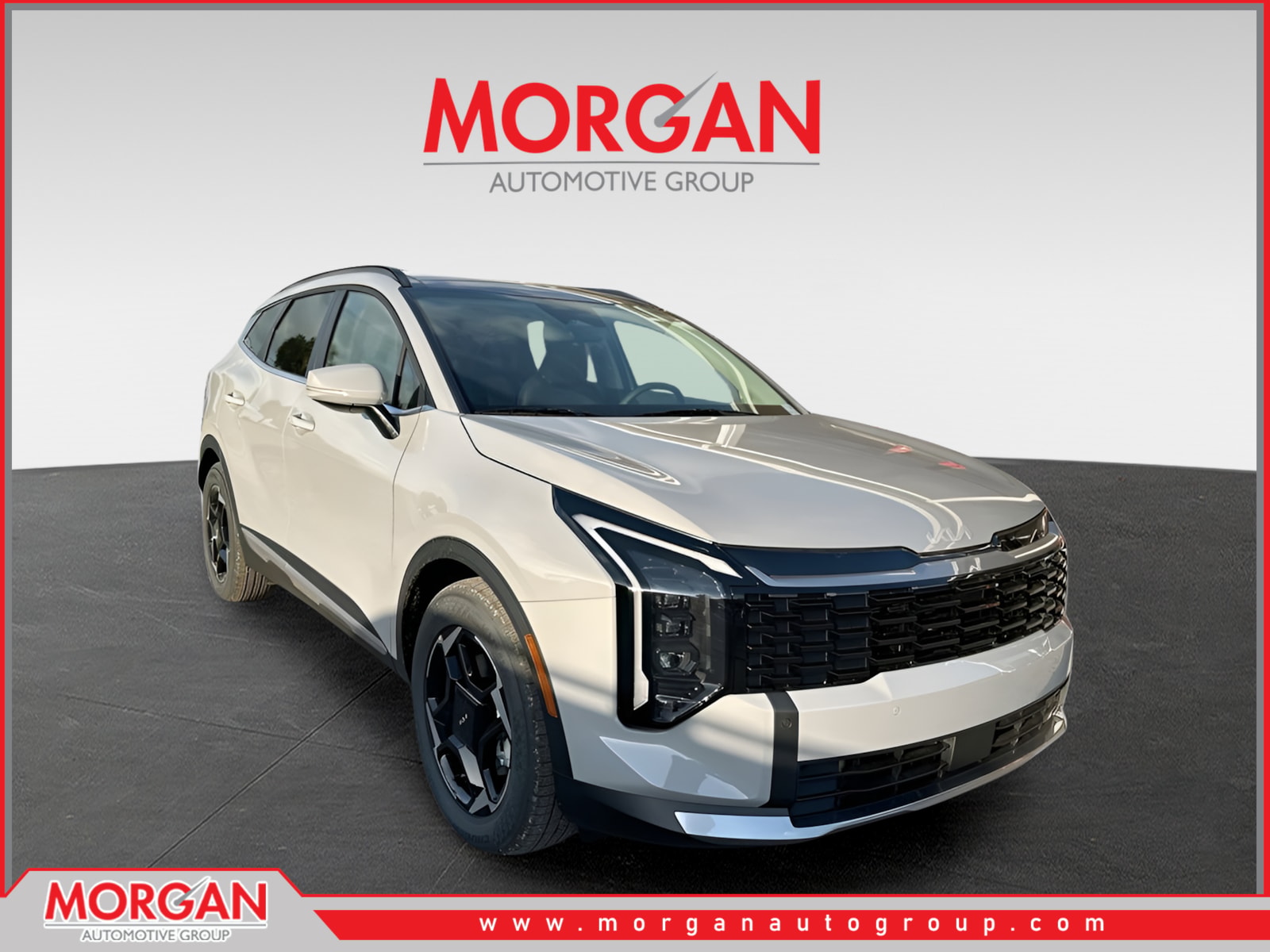 2026 Kia Sportage EX in Gray — front three-quarter view