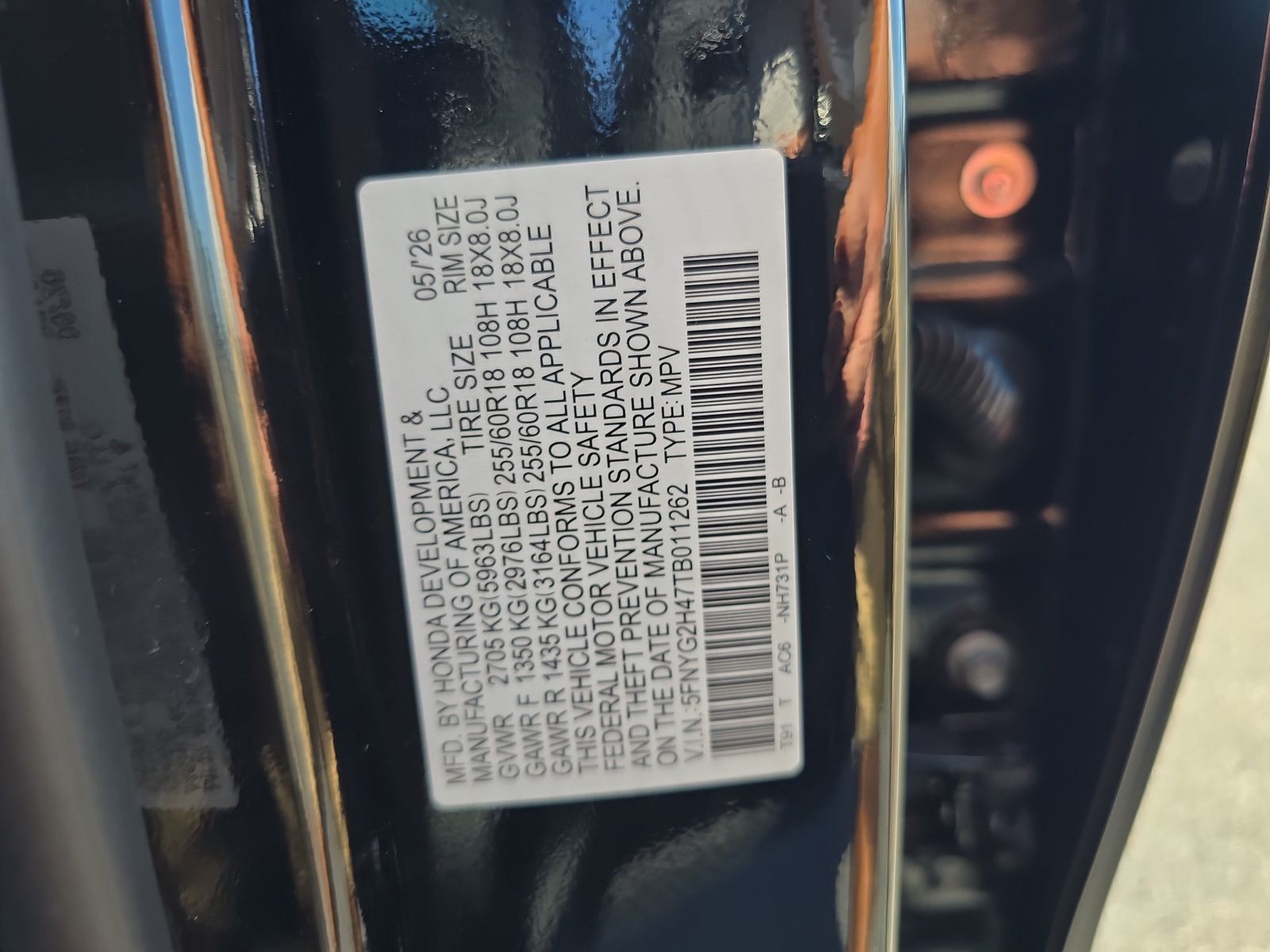 New 2026 Black Honda EX-L image 28