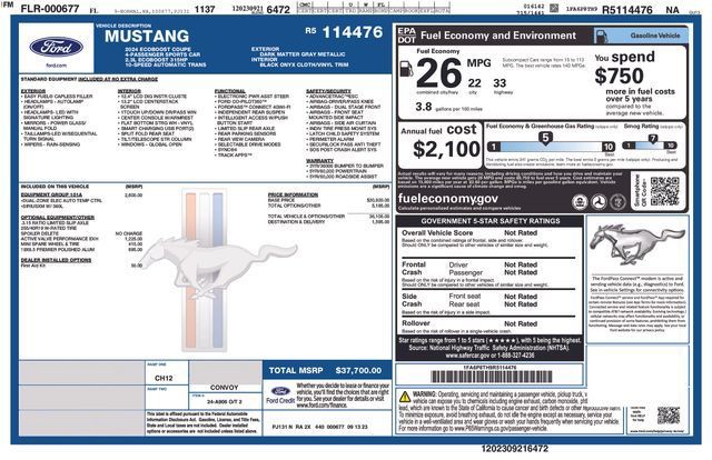 Used 2024 Gray Ford EcoBoost image 8