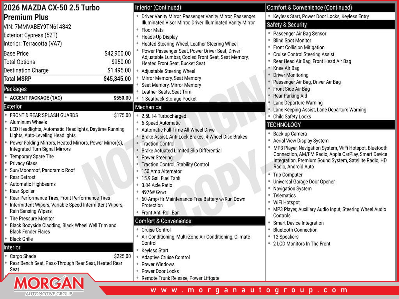 Certified Pre-Owned 2026 Mazda CX-50 2.5 Turbo Premium Plus 4D
