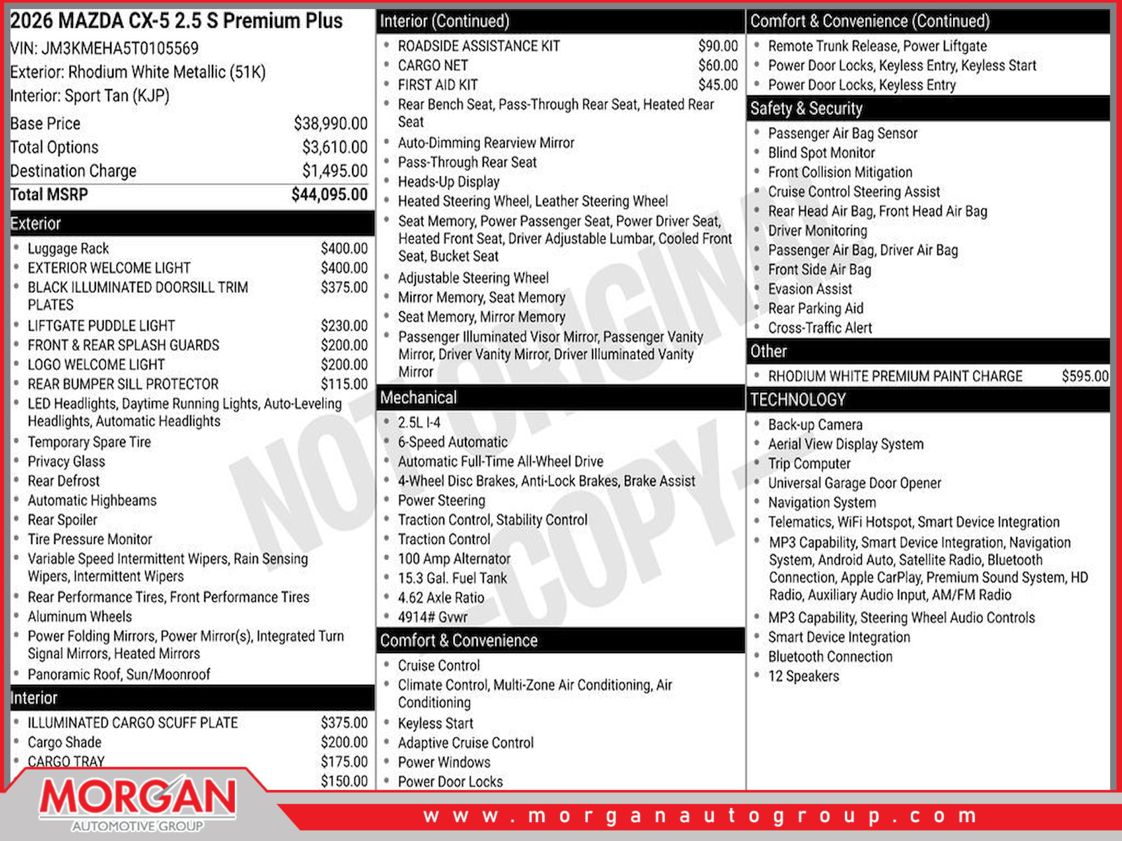 Pre-Owned 2026 Mazda CX-5 2.5 S Premium Plus 4D Sport Utility in