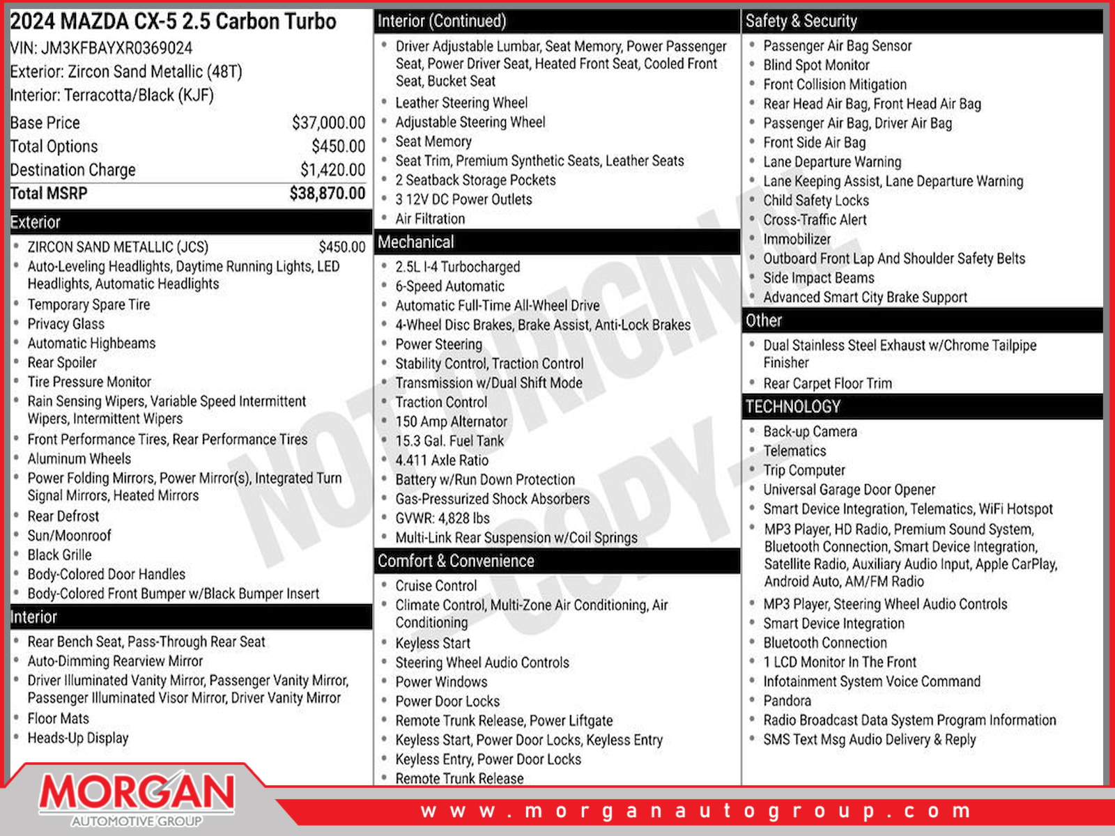 Pre-Owned 2024 Mazda CX-5 2.5 Carbon Turbo 4D Sport Utility in
