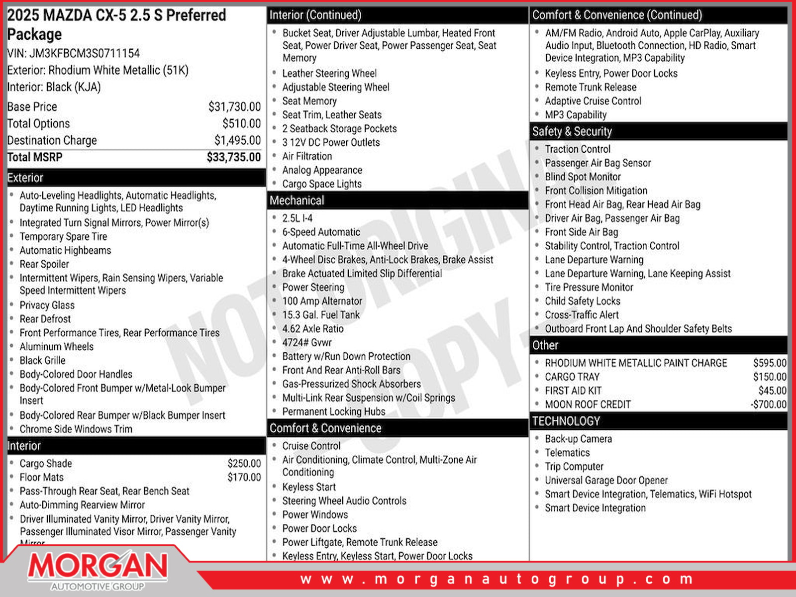 Certified Pre-Owned 2025 Mazda CX-5 2.5 S Preferred Package 4D