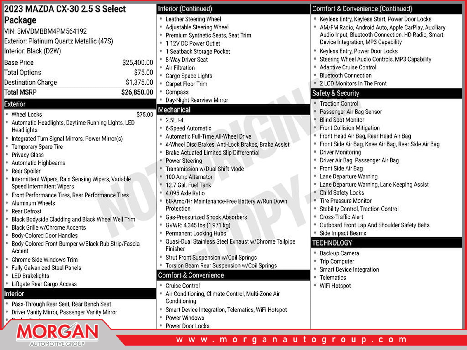 Pre-Owned 2023 Mazda CX-30 2.5 S Select Package 4D Sport Utility