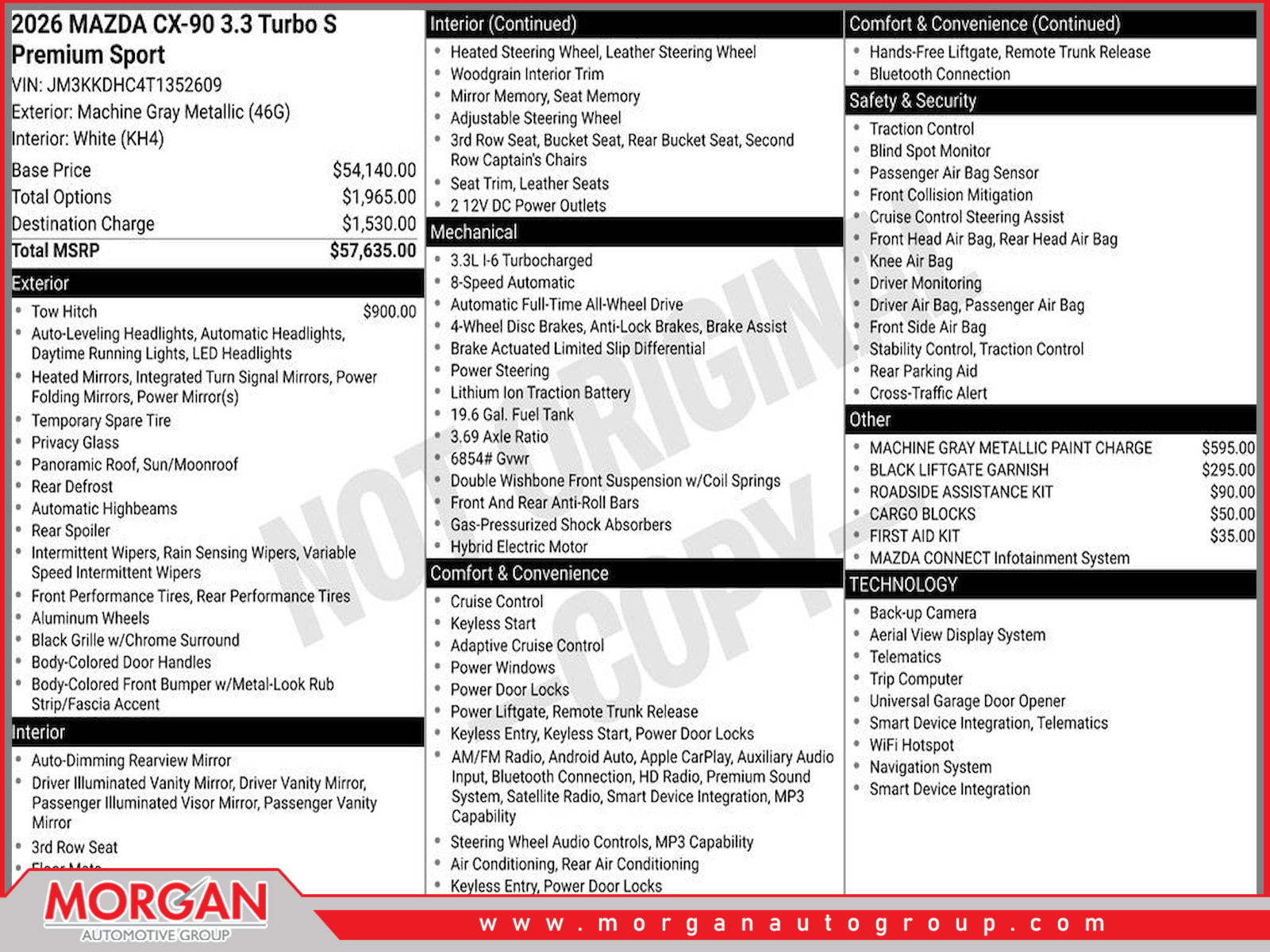 Certified Pre-Owned 2026 Mazda CX-90 3.3 Turbo S Premium Plus 4D
