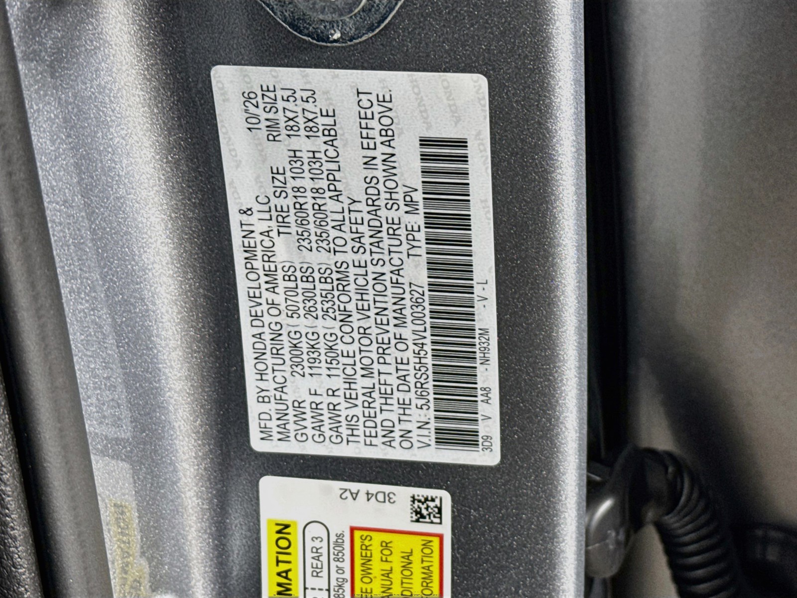 New 2027 Solar Silver Metallic Honda Sport image 34