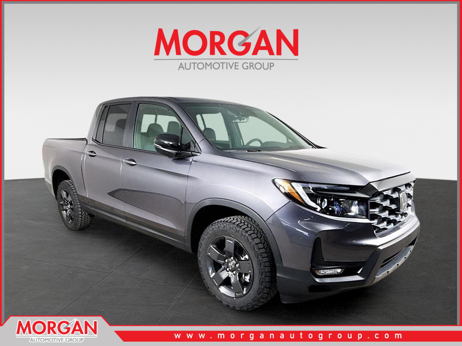 2026 Honda Ridgeline TrailSport in Modern Steel Metallic — front three-quarter view